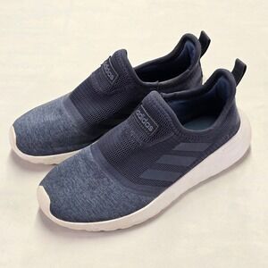 Adidas Cloudfoam Lite Racer Ortholite Float Slip On Blue Sneakers Women's Size 6